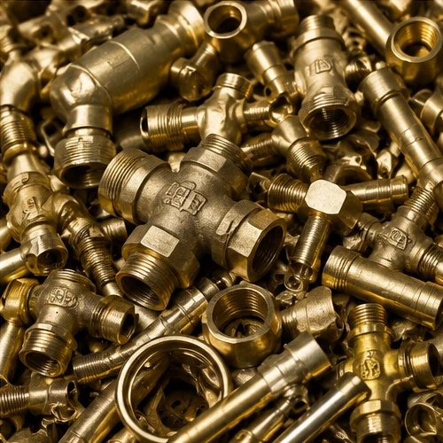 Sarı pirinç vana, bağlantı ve fittings hurdaları